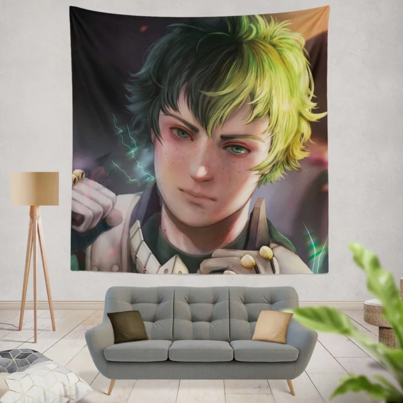 Midoriya Heroic Spirit Anime Wall Tapestry