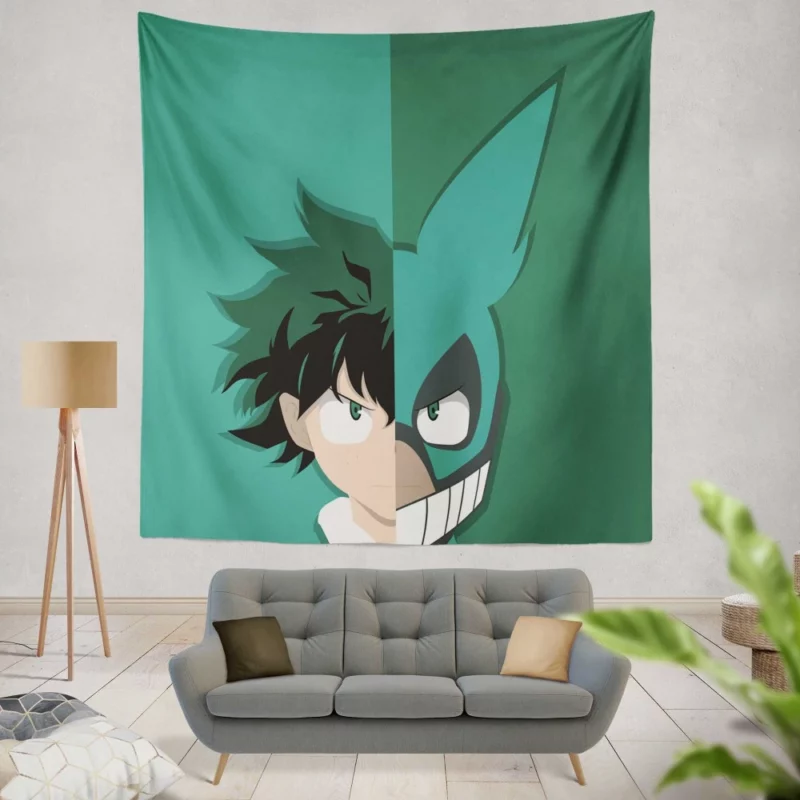 Midoriya Izuku Rising Hero Tale Anime Wall Tapestry