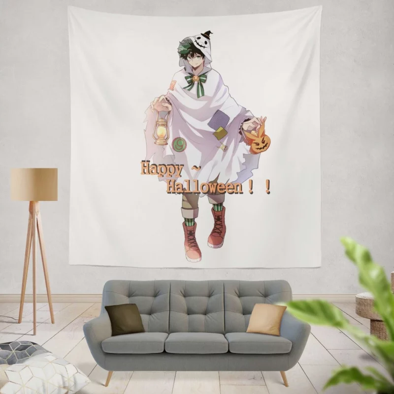 Midoriya Journey to Hero Anime Wall Tapestry