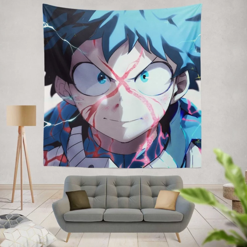 Midoriya Path of the Hero Anime Wall Tapestry