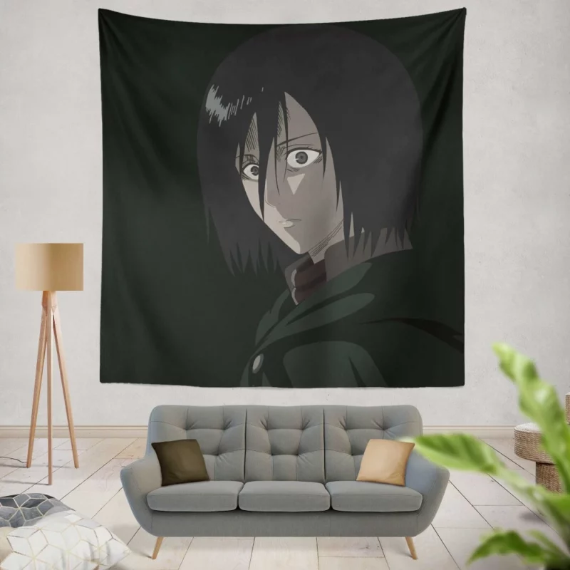 Mikasa Ackerman A Soldier Pride Anime Wall Tapestry