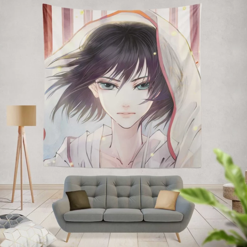 Mikasa Ackerman Blade of Freedom Anime Wall Tapestry