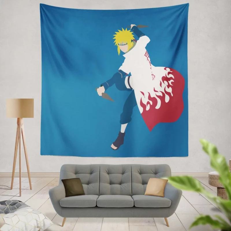 Minato Namikaze Hokage of Hidden Leaf Anime Wall Tapestry