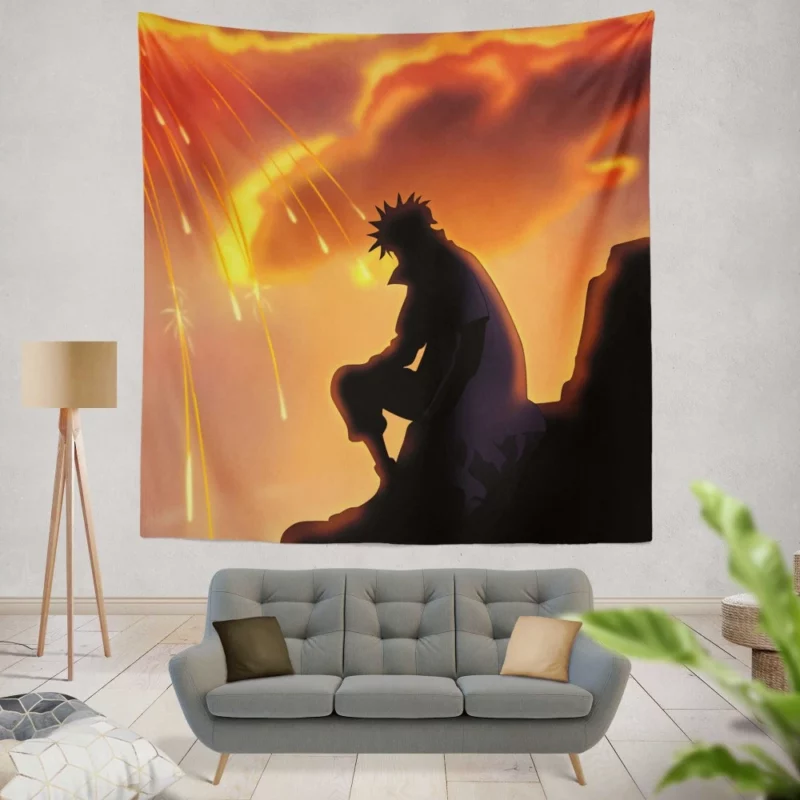 Minato Namikaze Impact on Naruto Anime Wall Tapestry