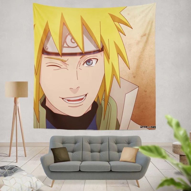 Minato Namikaze Legacy in Naruto Anime Wall Tapestry