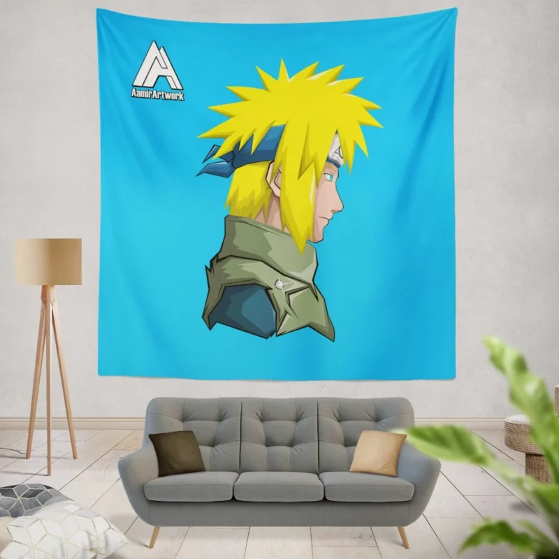 Minato Namikaze Shaping Naruto Destiny Anime Wall Tapestry