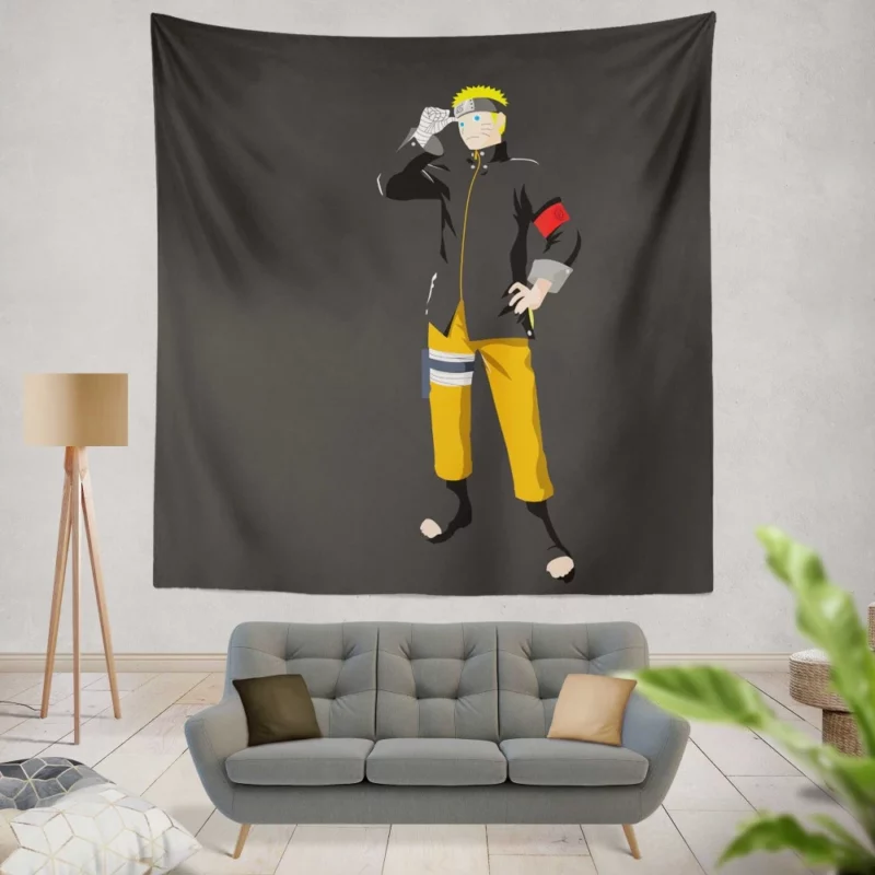 Minimalist Naruto Youth Anime Wall Tapestry