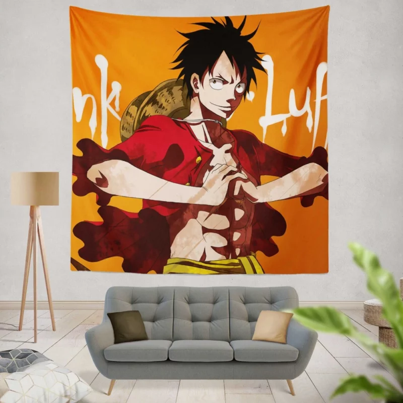 Monkey D. Luffy Pirate King Anime Wall Tapestry