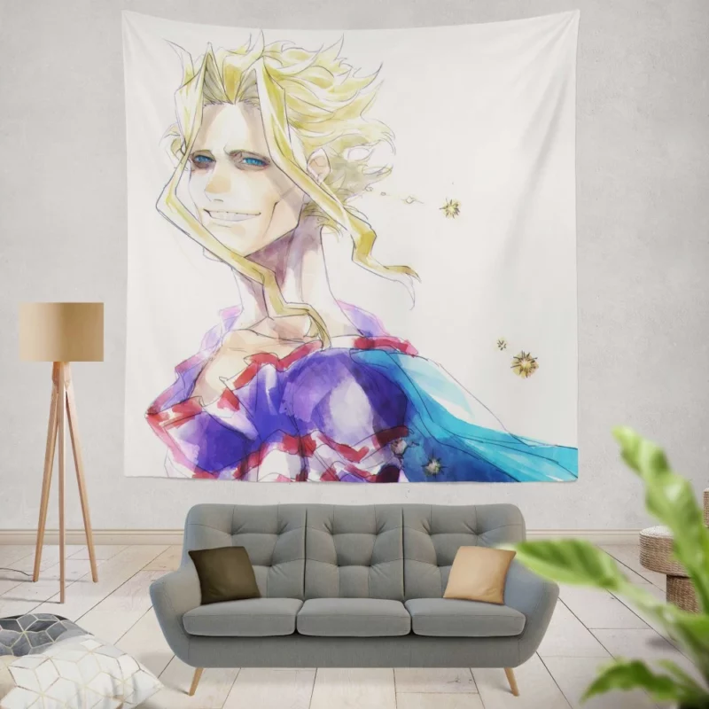 My Hero Academia All Might Path Anime Wall Tapestry