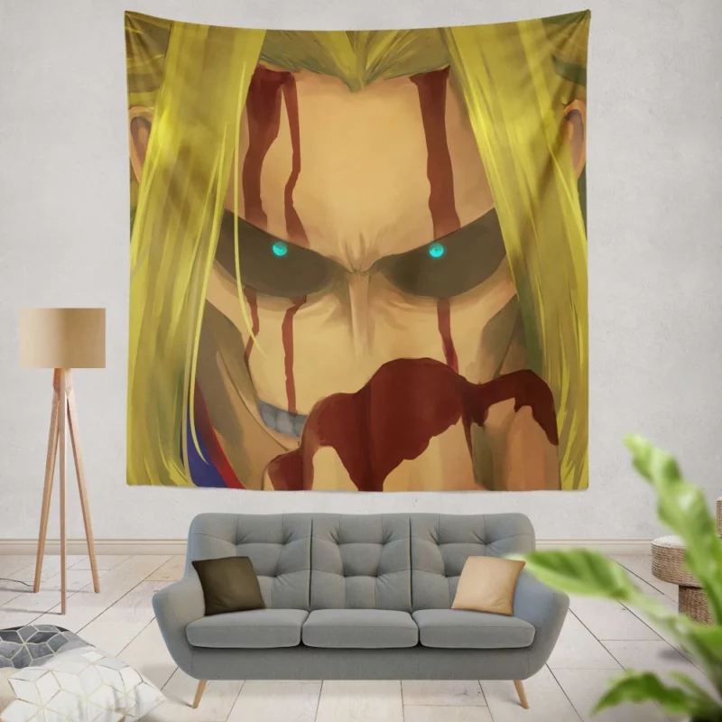 My Hero Academia Iconic Hero All Might Anime Wall Tapestry