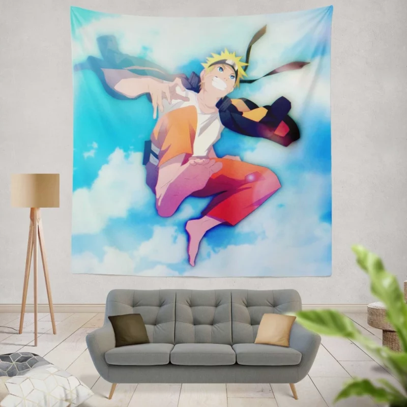 Naruto Heroic Exploits Anime Wall Tapestry