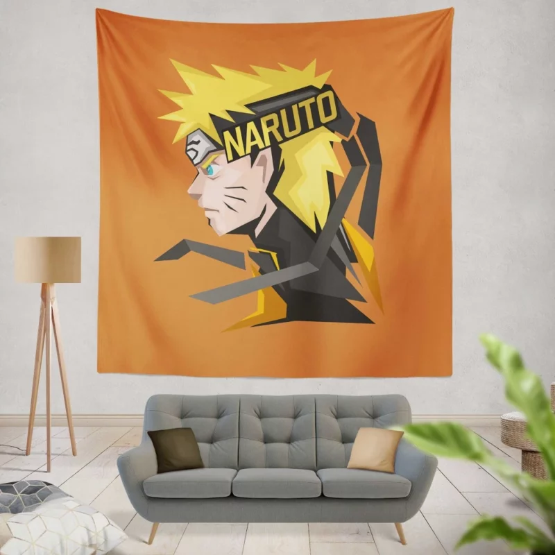 Naruto Impactful Path Anime Wall Tapestry