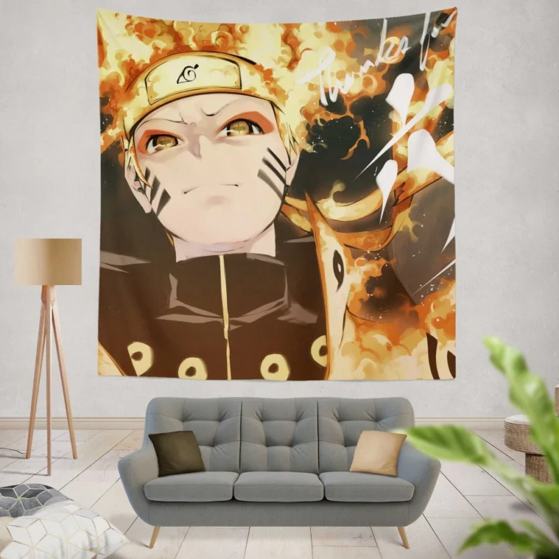 Naruto Inspirational Journey Anime Wall Tapestry