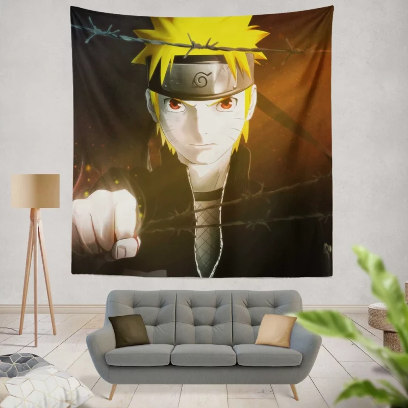 Naruto Perseverance Anime Wall Tapestry