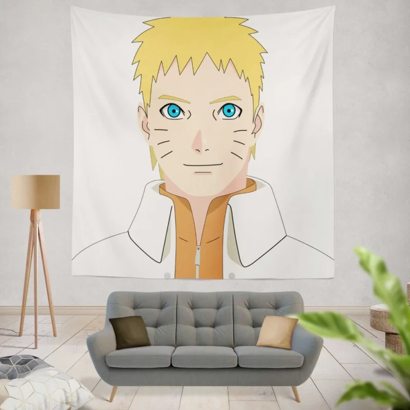 Naruto Smiling Determination Anime Wall Tapestry