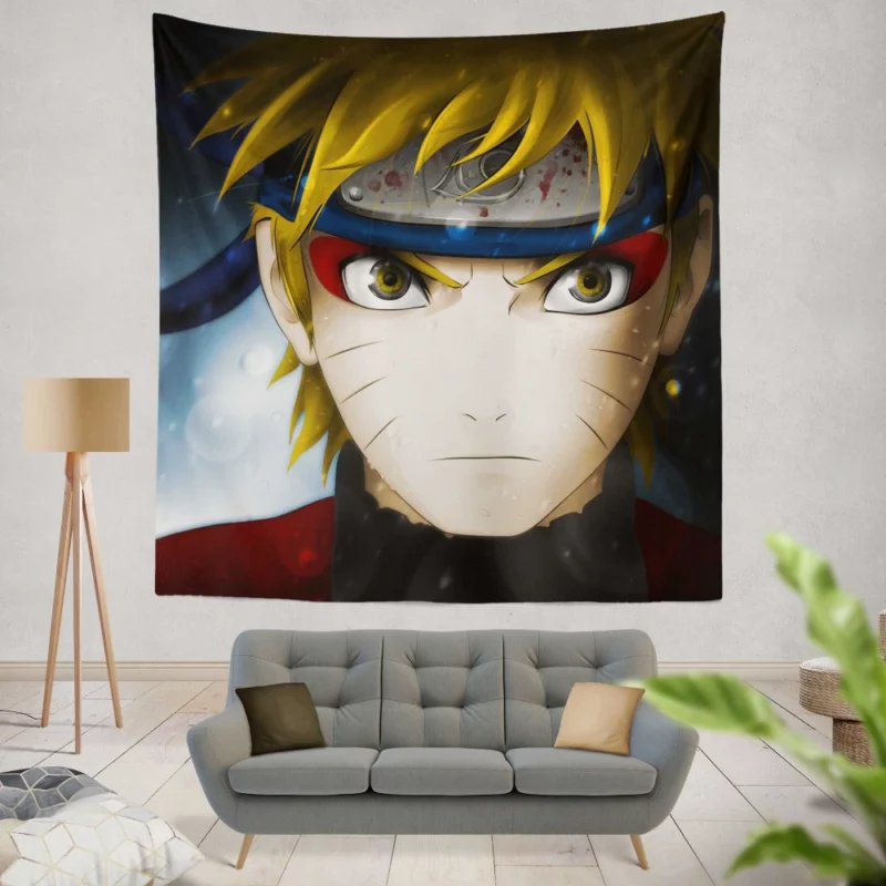 Naruto Unwavering Path Anime Wall Tapestry