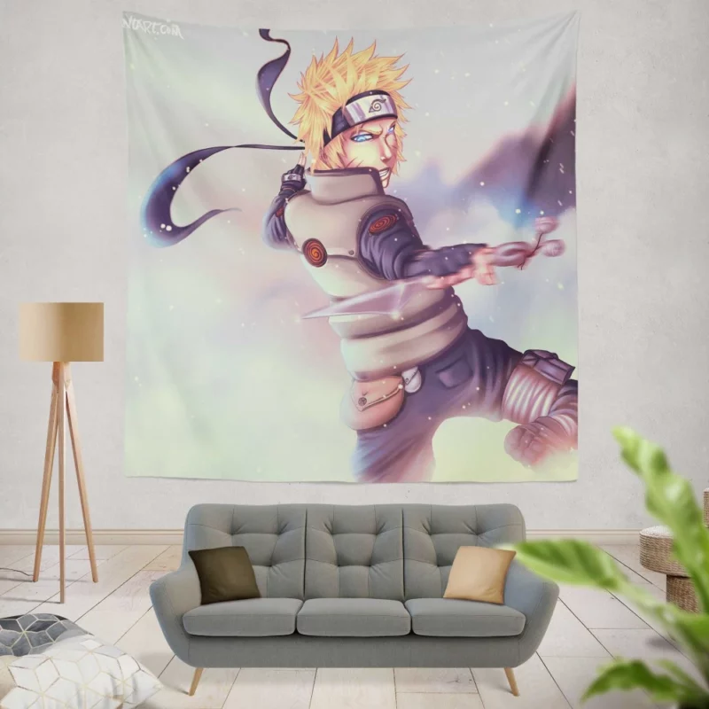 Naruto Unyielding Perseverance Anime Wall Tapestry