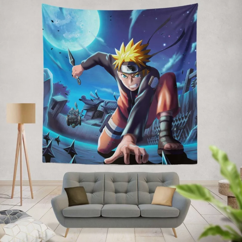 Naruto Uzumaki Eternal Hero Anime Wall Tapestry