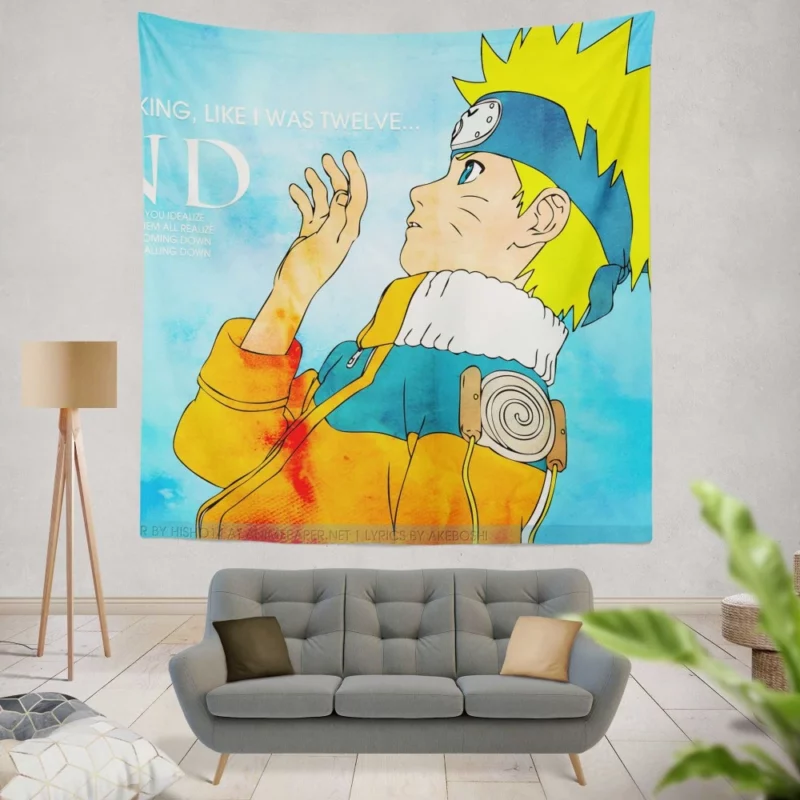 Naruto Windy Reflections Anime Wall Tapestry