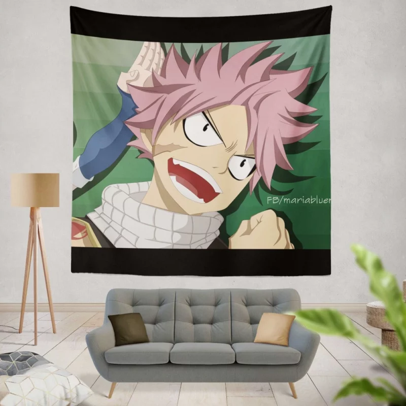 Natsu and Lucy Eternal Friendship Anime Wall Tapestry