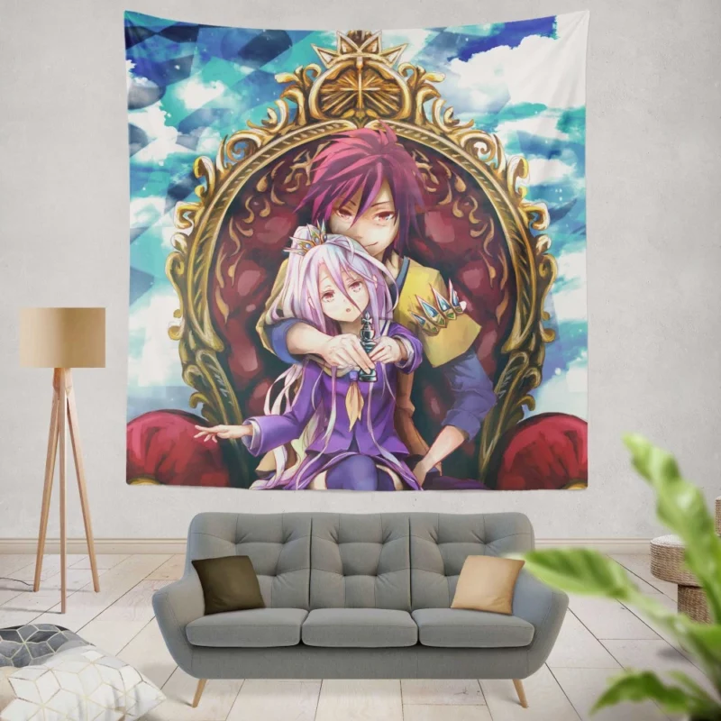 No Game No Life Siblings Adventure Anime Wall Tapestry