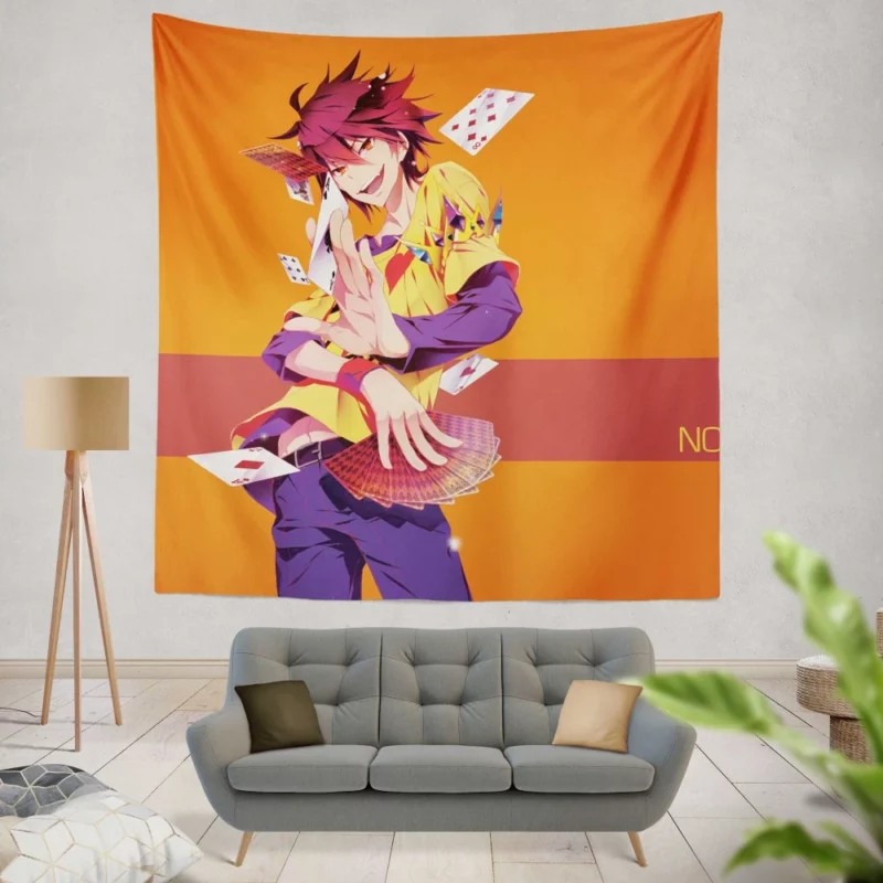 No Game No Life Sora Quest Anime Wall Tapestry