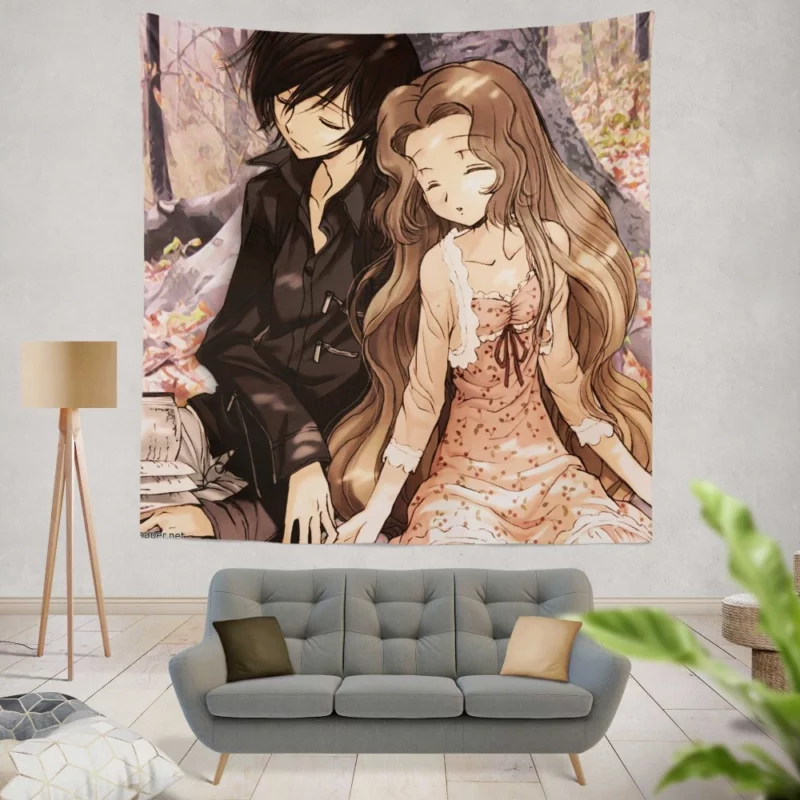 Nunnally & Lelouch Bond Anime Wall Tapestry