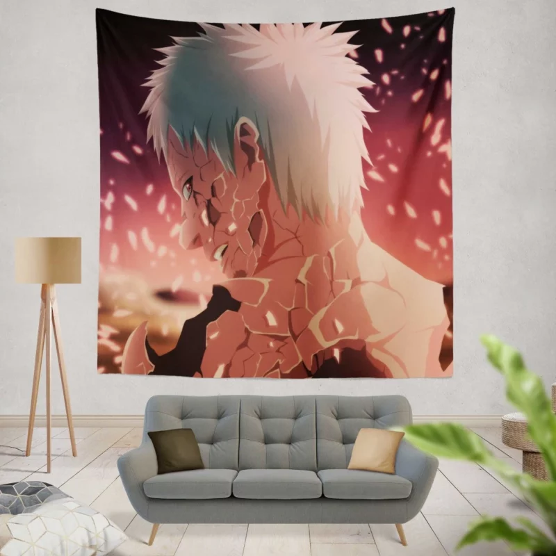 Obito Uchiha Demise Heartache Anime Wall Tapestry