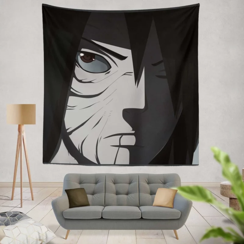 Obito Uchiha Legacy of Sorrow Anime Wall Tapestry