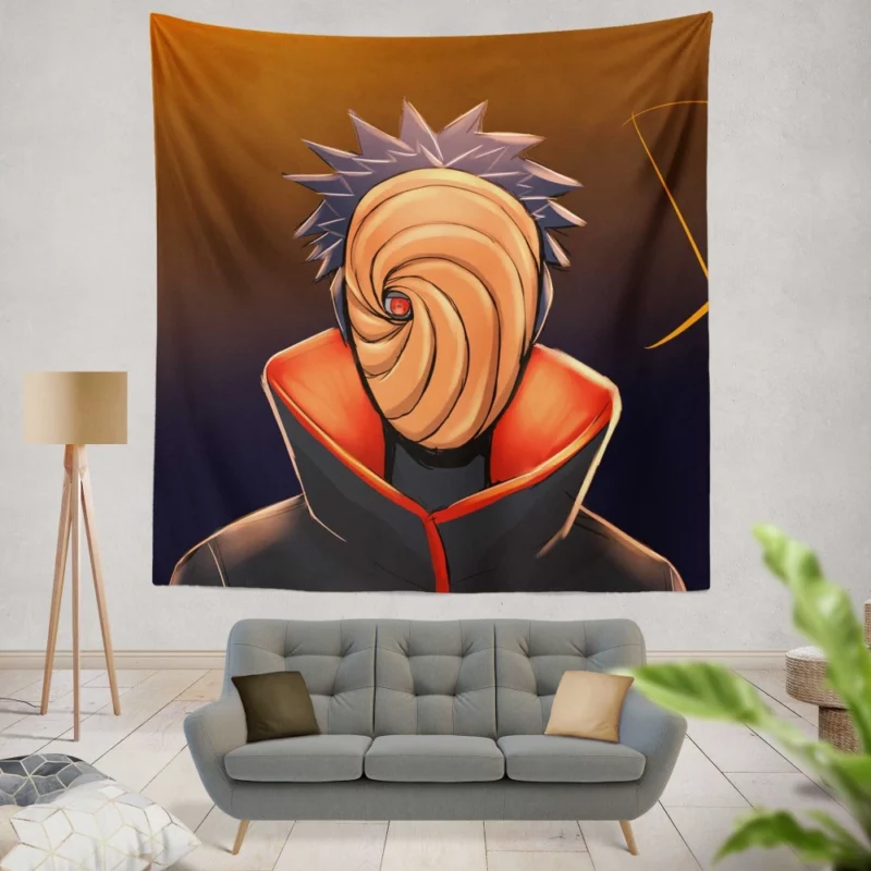 Obito Uchiha Shadows of Regret Anime Wall Tapestry