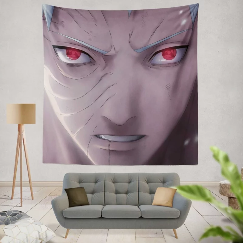 Obito Uchiha Unraveling Fate Anime Wall Tapestry