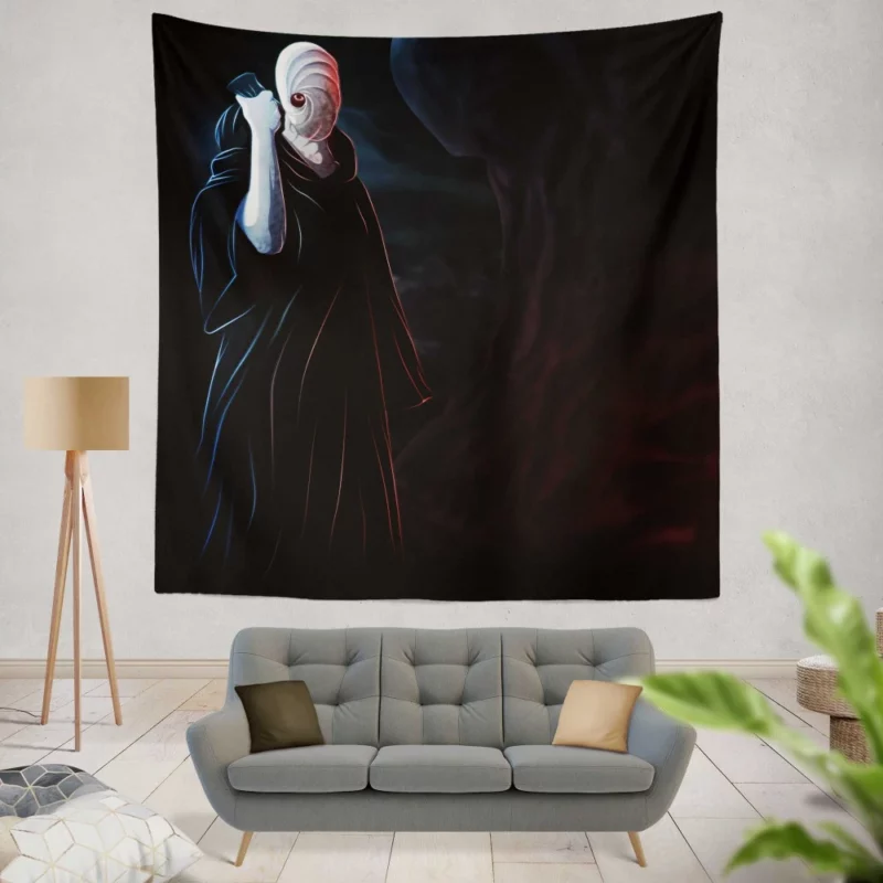 Obito Uchiha Veil of Darkness Anime Wall Tapestry