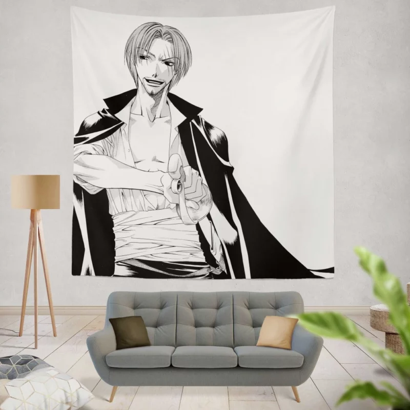 One Piece Legend Shanks Anime Wall Tapestry