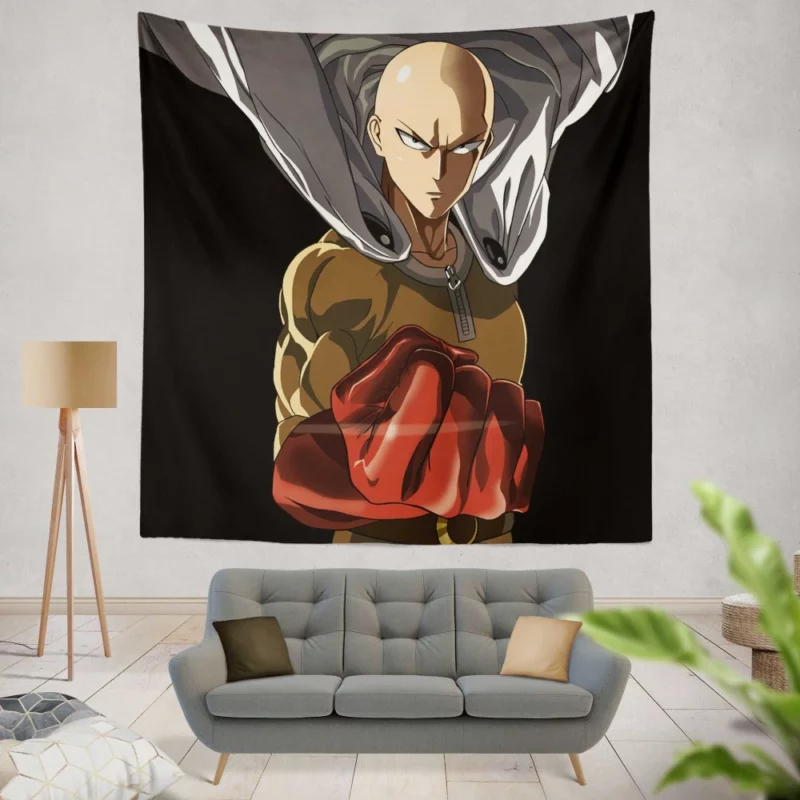 One-Punch Man - Saitama Tale Anime Wall Tapestry