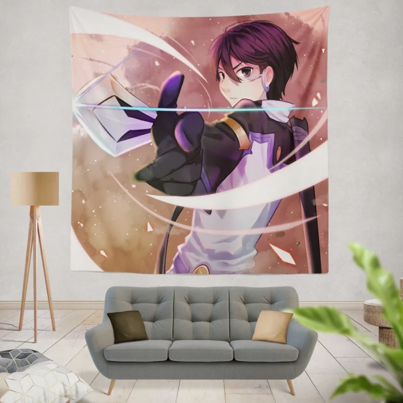 Ordinal Scale Kirito VR Adventure Anime Wall Tapestry