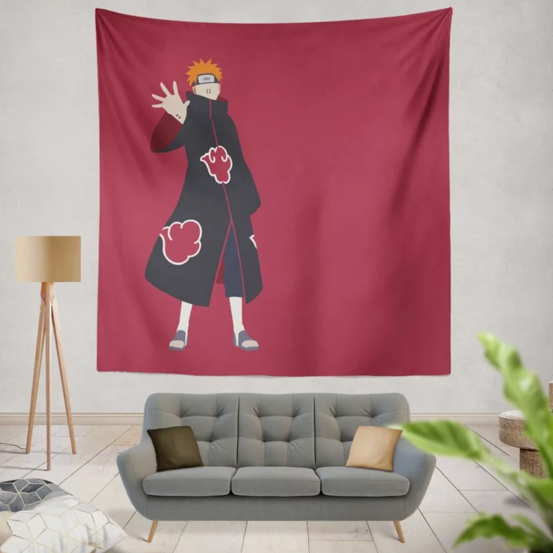 Pain Story Unveiled Yahiko Anime Wall Tapestry