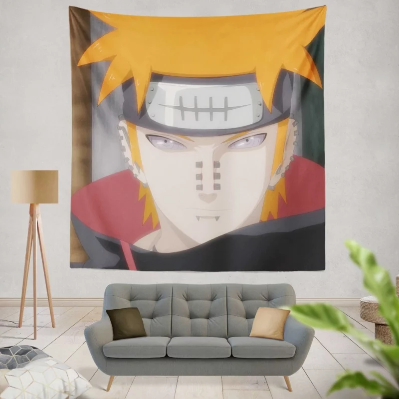 Pinnacle of Pain Jiraiya and Yahiko Anime Wall Tapestry