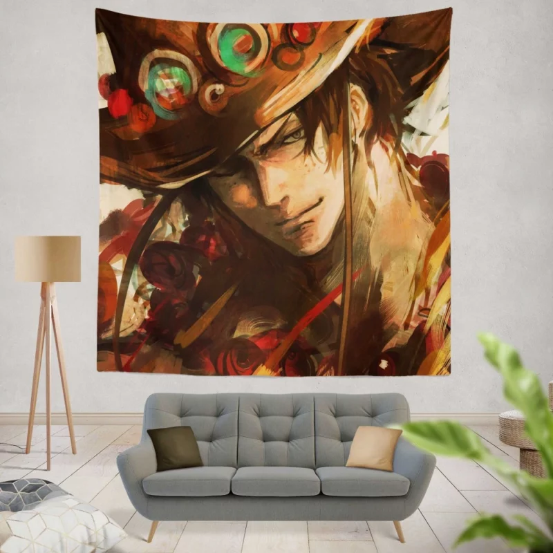 Portgas D. Ace Fiery Legacy Anime Wall Tapestry