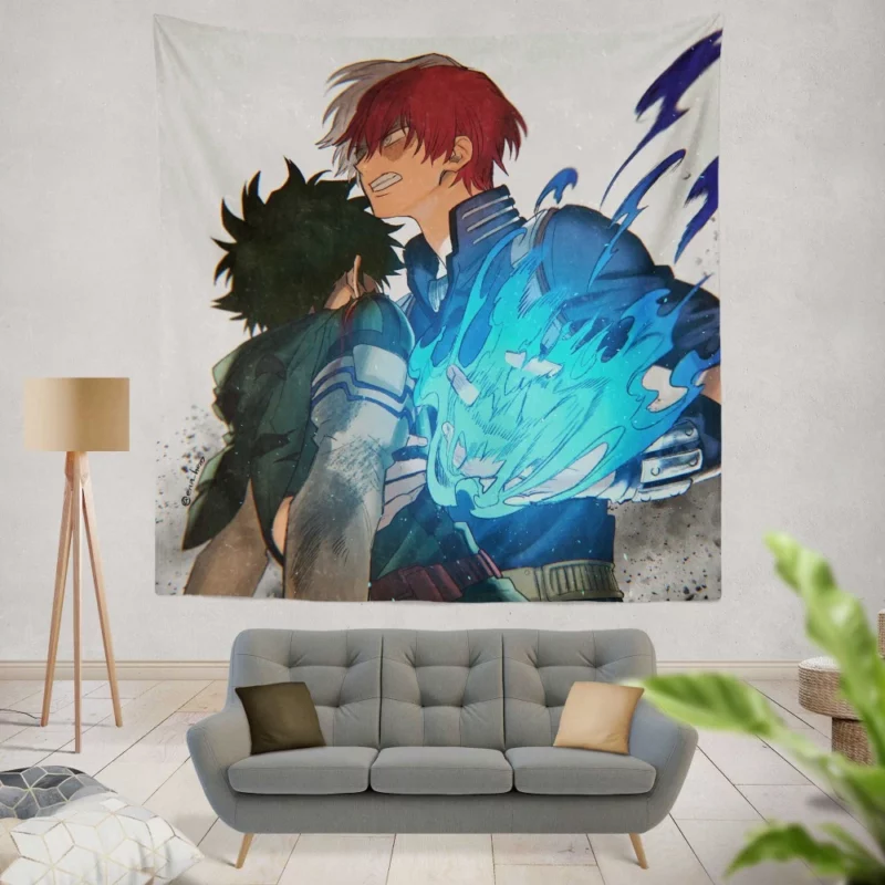 Protect your friend with your life ! Anime Wall Tapestry