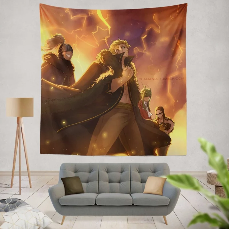 Raijinshuu Thunderous Warriors Anime Wall Tapestry