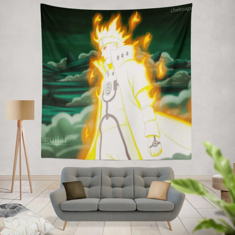 Remembering Minato Namikaze Naruto Father Anime Wall Tapestry