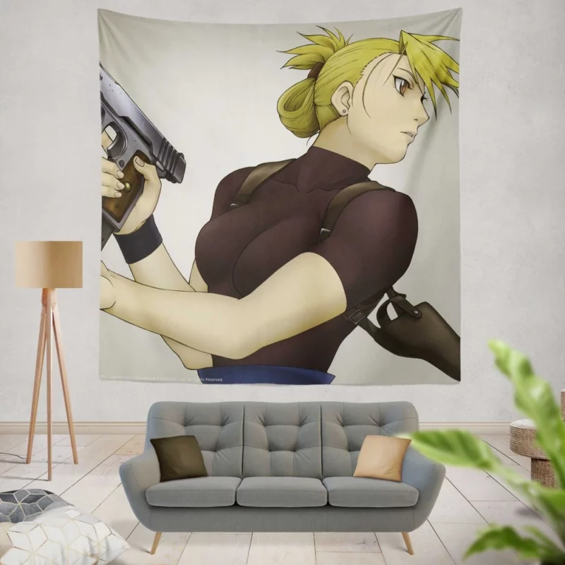 Riza Hawkeye FullMetal Alchemist Sniper Anime Wall Tapestry