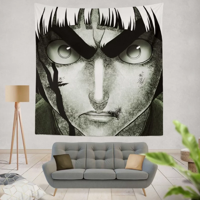 Rock Lee The Hidden Leaf Star Anime Wall Tapestry