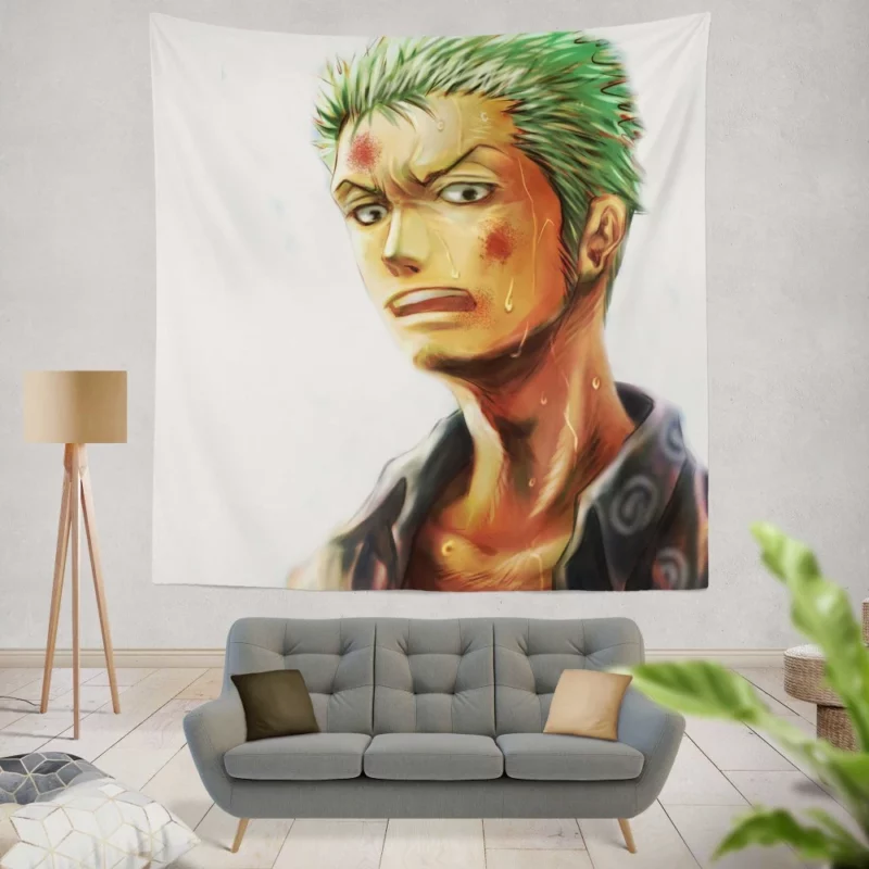 Roronoa Zoro Cutting Edge Anime Wall Tapestry