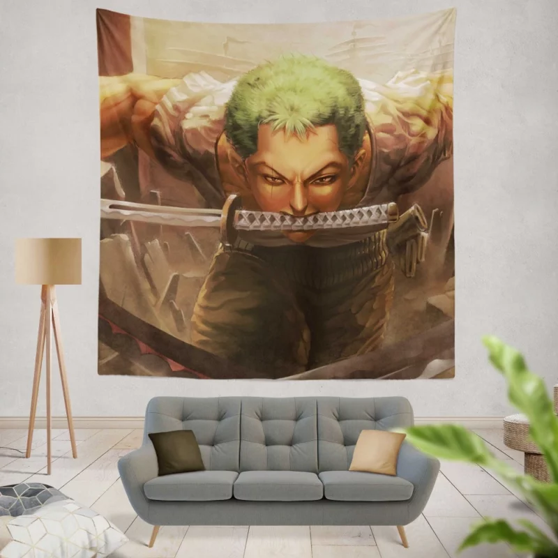 Roronoa Zoro Pirate Tale Anime Wall Tapestry