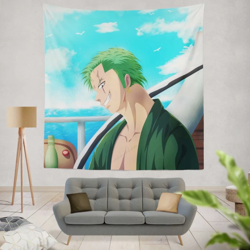 Roronoa Zoro Sword Master Anime Wall Tapestry