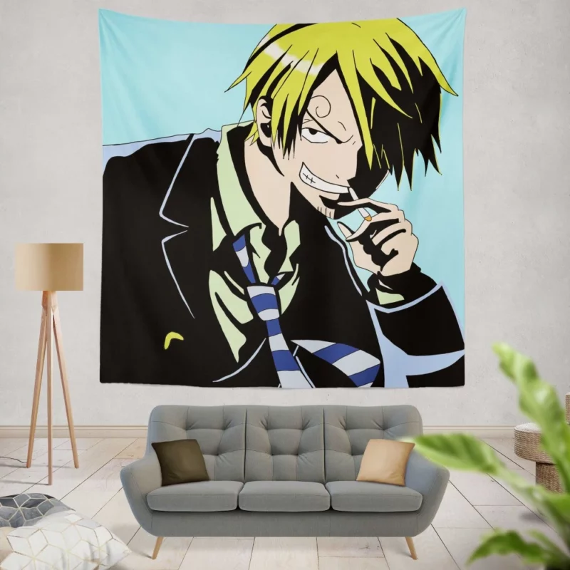 Sanji Culinary Creations Anime Wall Tapestry