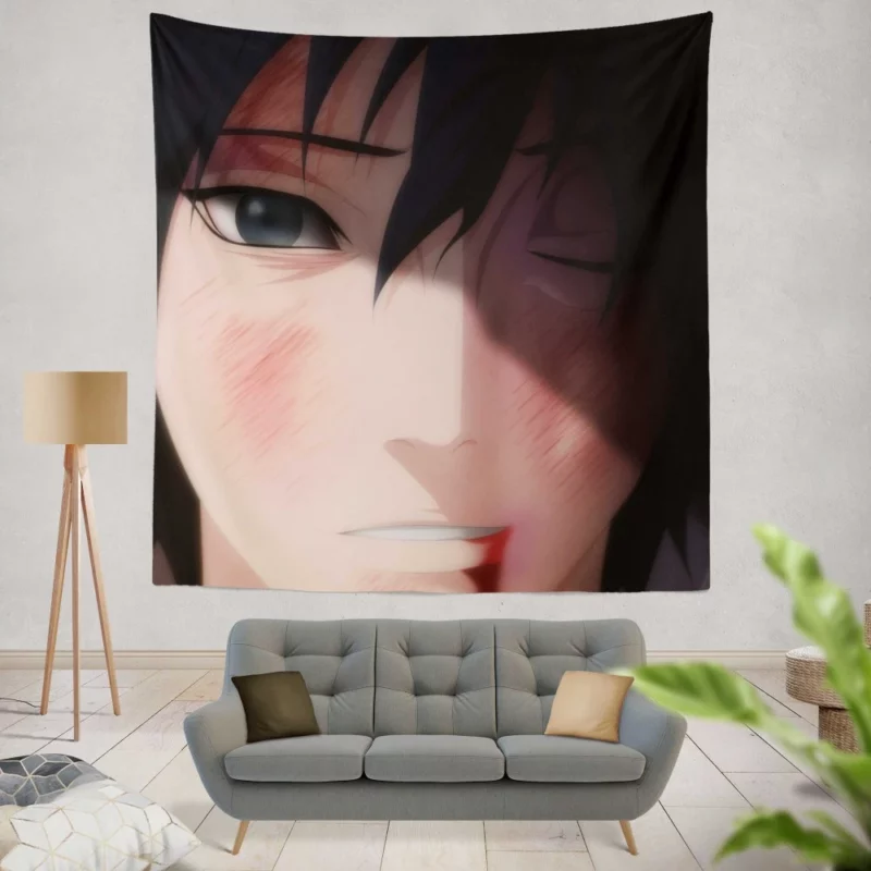 Sasuke Legacy Ninja Chronicles Anime Wall Tapestry