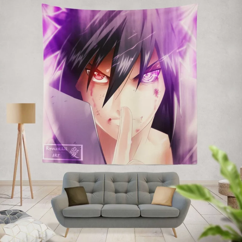 Sasuke Redemption Shinobi Journey Anime Wall Tapestry
