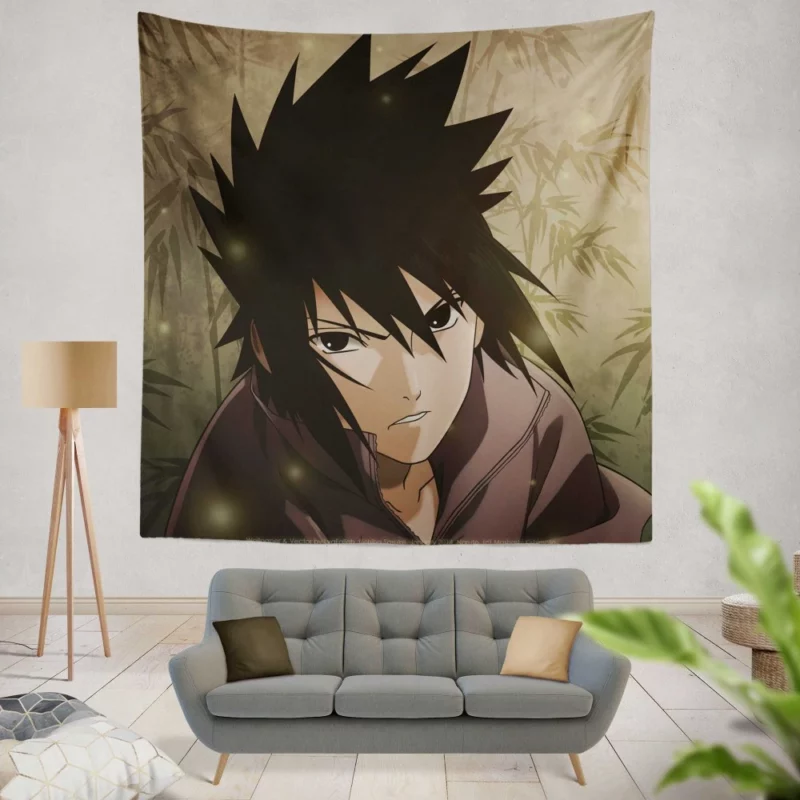 Sasuke Saga Ninja Chronicles Anime Wall Tapestry